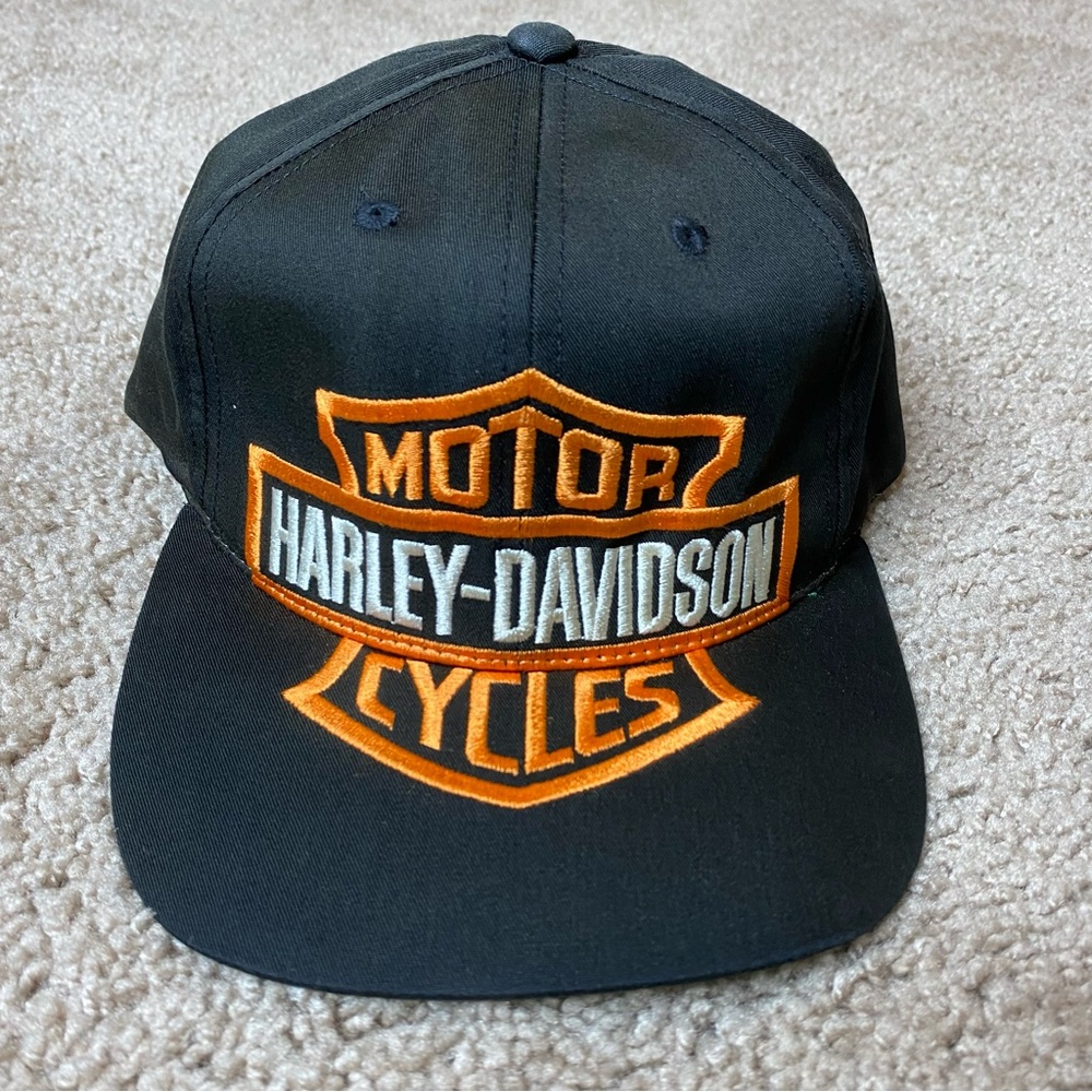 Vintage Harley-Davidson Big Logo Snapback Cap